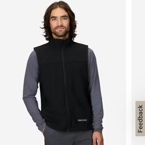 Marmot Midnight Black Softshell Vest